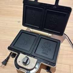 ブルーノ　ホットサンドメーカー　ダブル　スヌーピーの画像