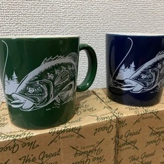 【譲り先決定】未使用　ブラックバス　マグカップ2個セット