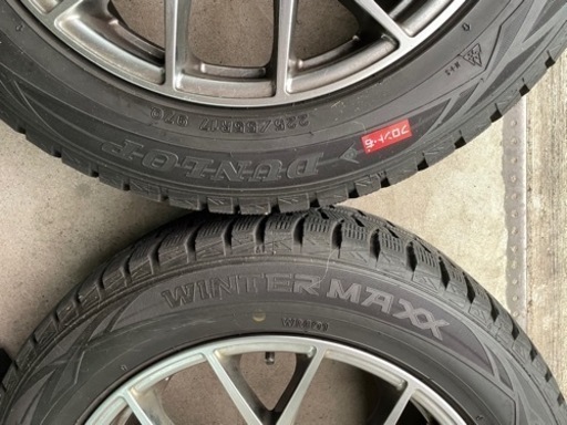 BMW 5シリーズF10 F11に履いていたホイール/スタッドレス 17X8J PCD120/5H     225/55R17 DUN