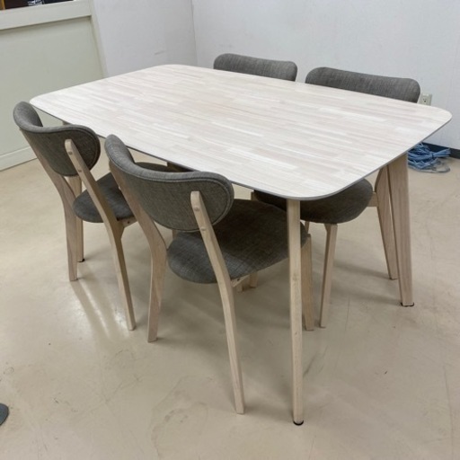 11/29終HN ベガコーポレーション 4人掛け ダイニングセット クープ ダイニングテーブル×1 チェア×4 食卓テーブル 机 菊倉TK