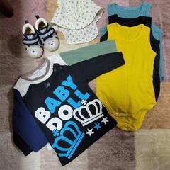 ベビー服80サイズ　靴12㎝　帽子46㎝