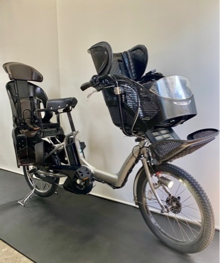 関東全域送料無料 保証付き 電動自転車　ブリヂストン　アンジェリーノ　20インチ　3人乗り 8.7ah 灰色