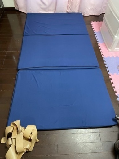 商談中！マットレスシングル、ブルー
