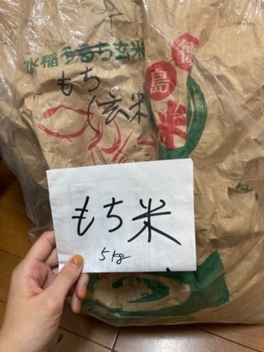 徳島県産　もち米　5kg (精米)
