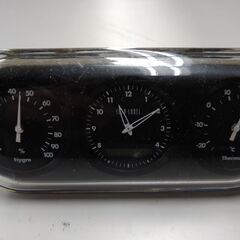 IDEA LABEL　電波三連温湿時計