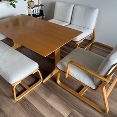 無印良品 リビングでもダイニングでもつかえるシリーズ5点セット
