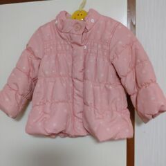ベビー用 フード付き中綿アウター 80の画像
