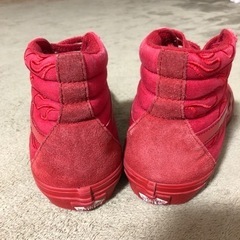 VANS バンズ SK8-HI スケート ハイ ボルケーノ フレイム ファイアー★ 25.0cm スニーカー レッドの画像
