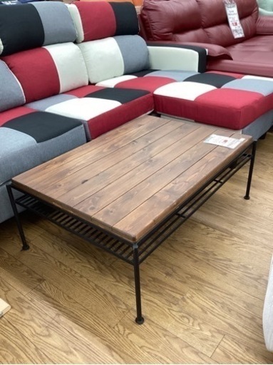 KK-119【新入荷　リサイクル品】東馬　KELT リビングテーブル　ブラウン