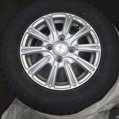 (取引中)145/80R13 軽　スタッドレス　ホイール　セット　BS VRX　バリ溝