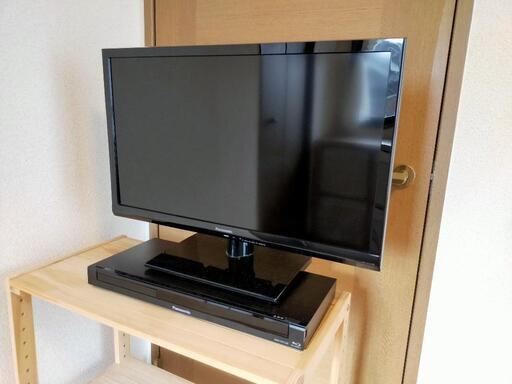 【Panasonic】24V型テレビ＆ブルーレイディスクレコーダー