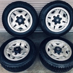 冬タイヤ 185/65R15 ランクル用アルミ付きスタッドレス バリ山4本組