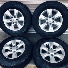 冬タイヤ 265/65R17 トヨタ純正ランクル用アルミ付ブリヂ...