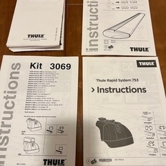 スーリー　THULE ベースキャリヤ　ウイングバーセットの画像