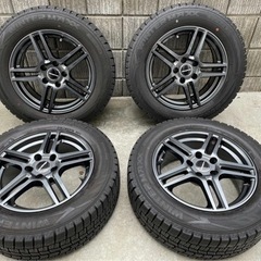 ☆値下しました！アウディ*VW*美品*スタッドレスタイヤ*ホイール４セット*ウィンターマックス02*215/60R16*ユーロデザイン16×7.0 5hワーゲン*ベンツ*ゴルフ