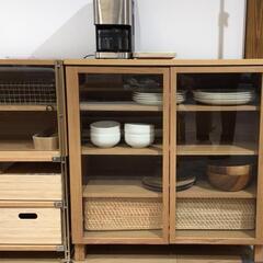 ☆決まりました☆無印良品　ガラスキャビネット　旧タイプ