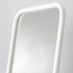【急募・美品】ikea KNAPPER クナッペル スタンドミラー ホワイト 48x160の画像