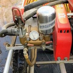 エンジン始動確認済 セット 動噴 台車 ホース付 中古の画像