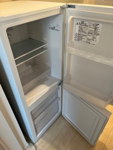 冷蔵庫 140L 白 美品