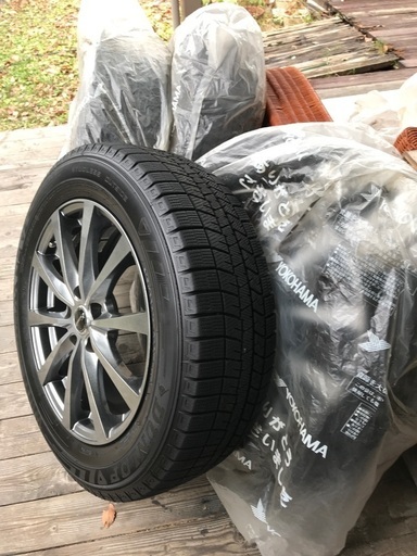 スタッドレス(ダンロップ・ウィンターマックス03)・ホイール美品4本セット/ホンダ　エリシオン用