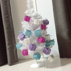〈譲渡済〉フランフランで購入　クリスマスツリー　ホワイト　プレゼ...