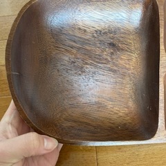 お値下げ　木製セパレート皿の画像