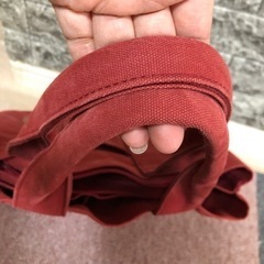 帆布デニムトート　赤の画像