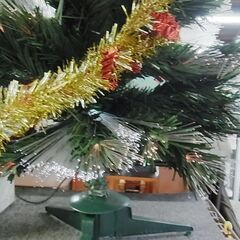 クリスマスツリー　ファイバーツリー　フラッシュ　90ｃｍ　ホワイトLED　もみの木の画像
