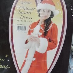 クリスマスグッズ　プリンセスサンタドレス　＃6846　コートワンピース　帽子の画像