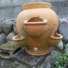 鉢アンティーク　ストロベリーポット(大)　