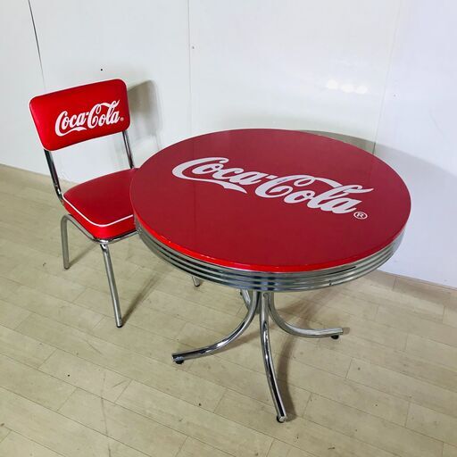 山口)下松市より　コカ・コーラ　テーブル2点セット　BIZJM27H