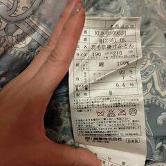 【カバーも差し上げます】西川　羽毛合掛けふとん　ダブルの画像