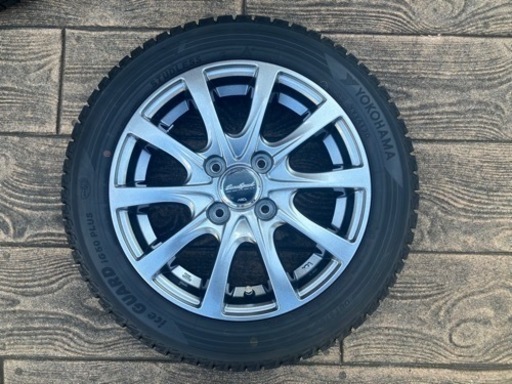 1シーズンのみ使用　スタッドレス・ホイール4本　155/65R14