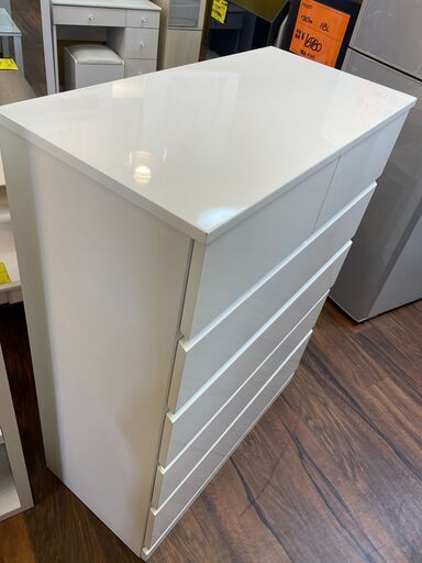ニトリ　ハイチェスト　サイズ（約）幅８０×奥４０×高１０７　　■近隣配送無料 買取GO‼　栄和店