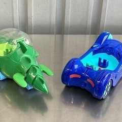 B47★PJマスク パジャマスク◇車 喋る 光る 2台セットの画像