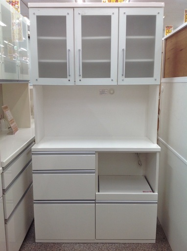 【12/25まで！ジモティー見たで5％OFF】ニトリ ホワイト 木製 ダイニングボード 【9650174】