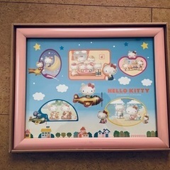 新品箱入りハローキティ複数枚入れ写真たてプラス1枚用写真たて2個