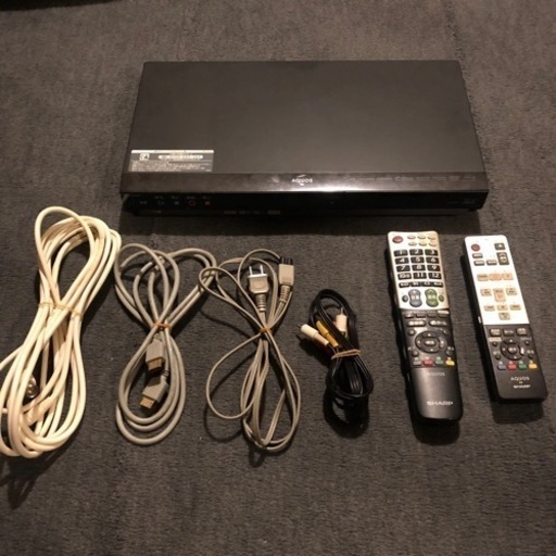 お話中AQUOS Blu-rayレコーダー