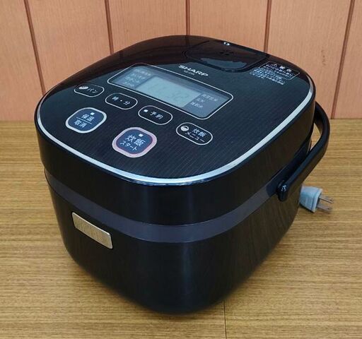 シャープ 炊飯器 3合 黒厚釜 球面炊き ブラック KS-C5K-B