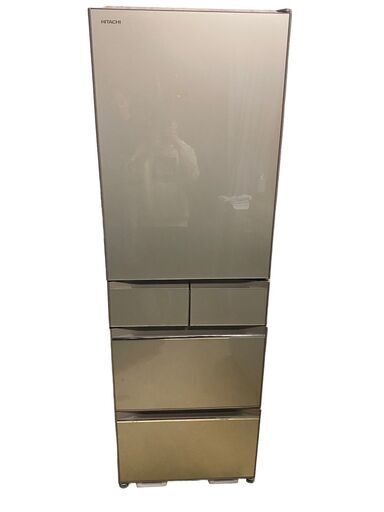 日立  R-HWS47K(XN)型 ノンフロン冷凍冷蔵庫 2019年 5ドア 470L 中古品　直接引取大歓迎‼
