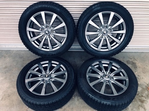 冬タイヤ 205/55R16 PCD112アルミホイール付きスタッドレス バリ山バリ