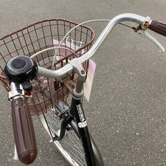 26インチ 自転車 ママチャリ シティサイクル ブラック 黒 No.308 ※現金、クレジット、スマホ決済対応※の画像
