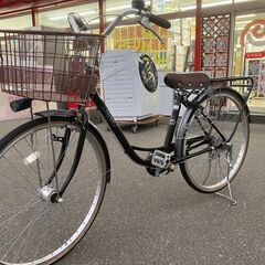 26インチ 自転車 ママチャリ シティサイクル ブラック 黒 N...
