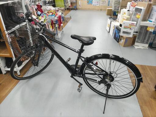 J269★サビ劣化有り★軽快コミューター自転車★OFFICE PRESS★7段変速★LEDオート