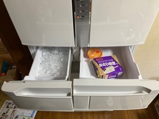 【値下げ】2019年製！505ℓ 両開き6ドア HITACHI ノンフロン冷凍冷蔵庫 ホワイト系 日立