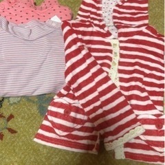 95cm カーディガン、タートルネックセット