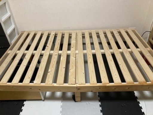 ひのきすのこセミダブルベッドフレーム（組立式）