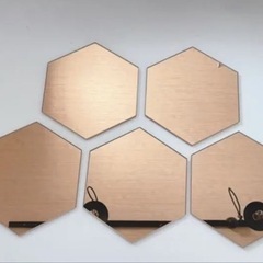 IKEA ヘキサゴンミラー5枚