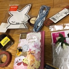 メッセージカードラッピング用品、シール、マスキングテープ他