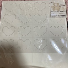 色紙　ハート型の画像